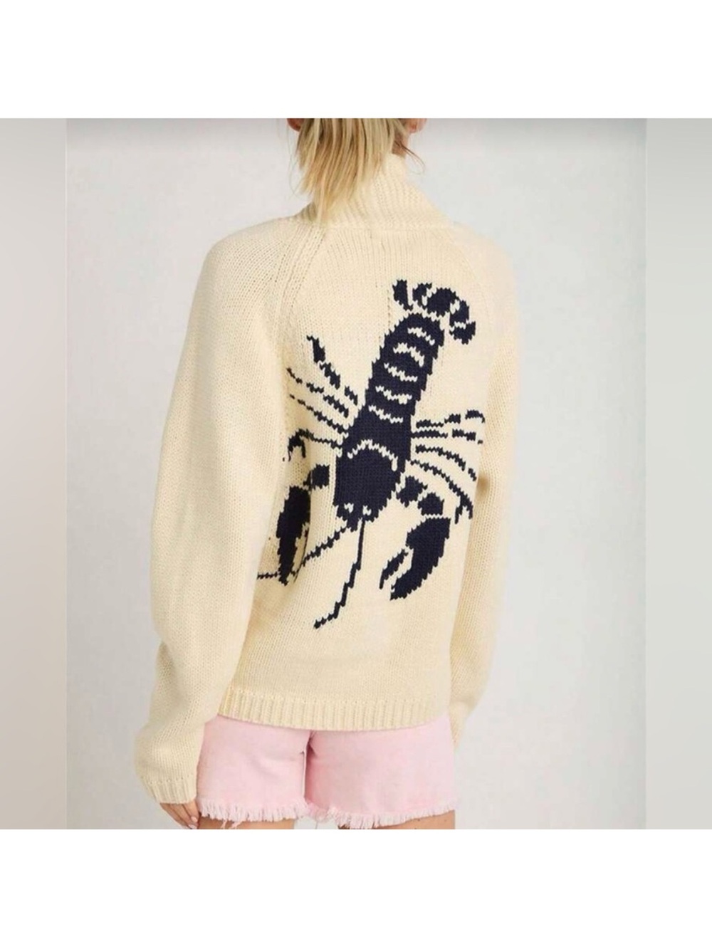 Boutique!! lobster Cardi NWOT Size XL (fits like a M-L)
